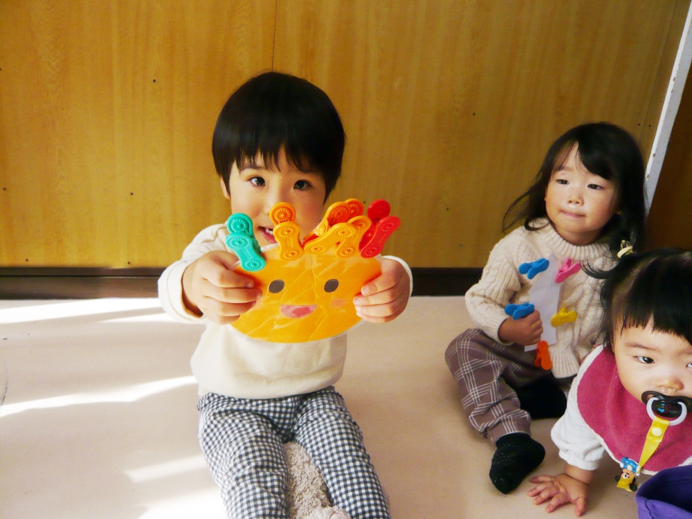 クリップあそびをしたよ！