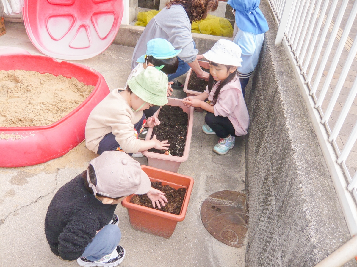園庭でのひと時🌷